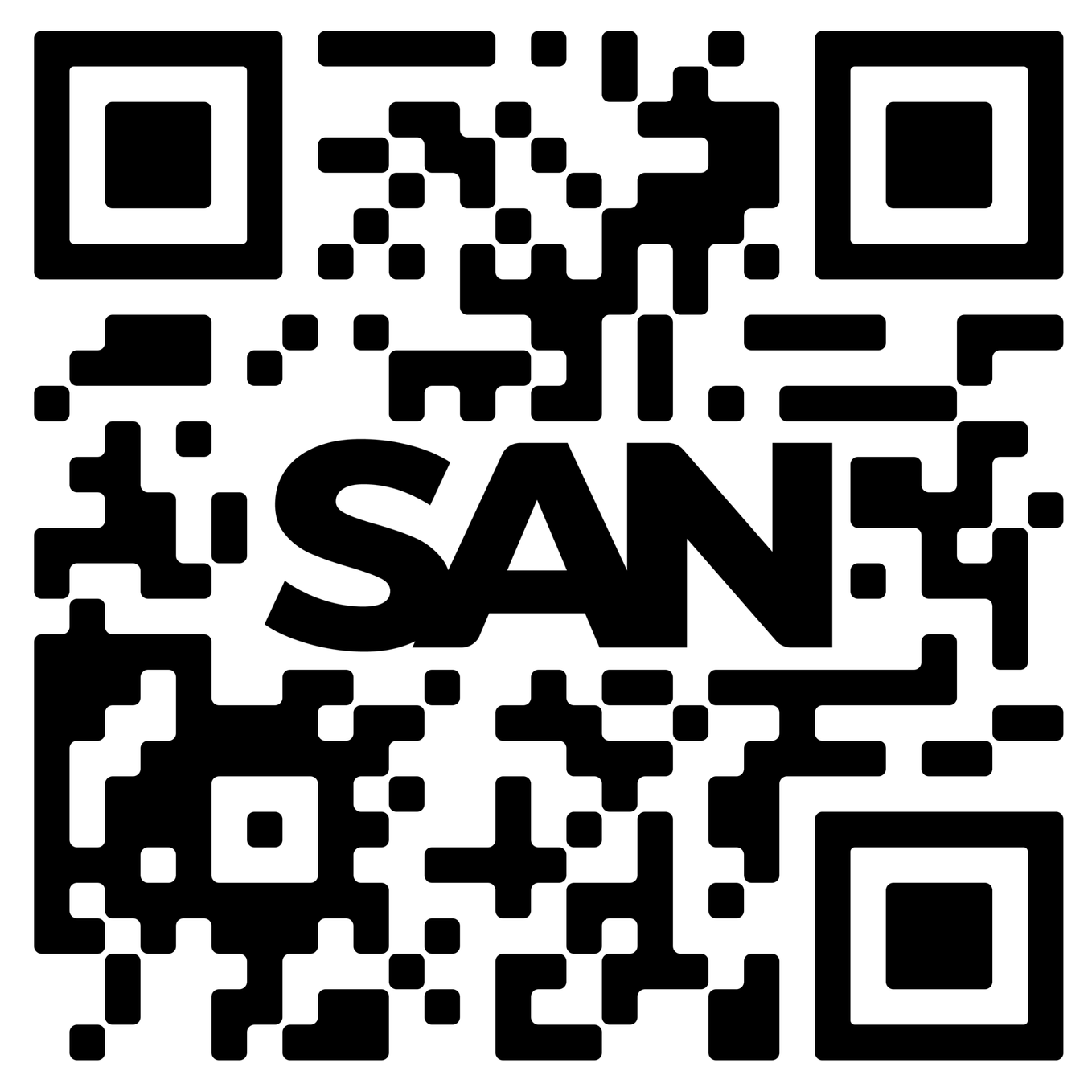 QR code for SAN app download