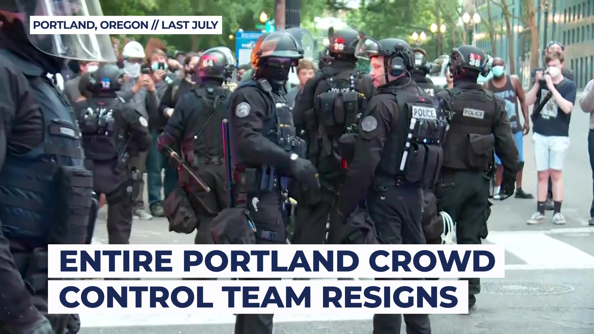 Portland crowd-control unit officers