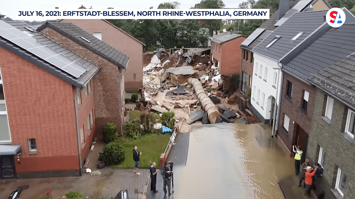 Flooding Germany Belgium
