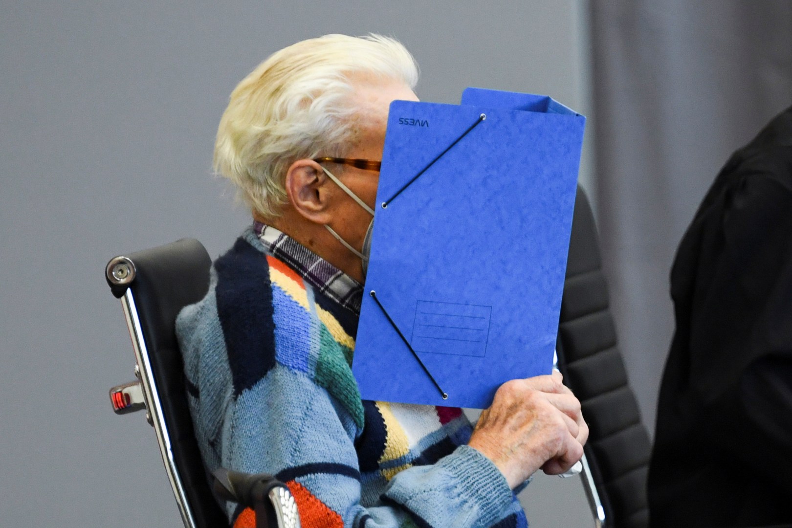 A former concentration camp guard declared his innocence Friday.