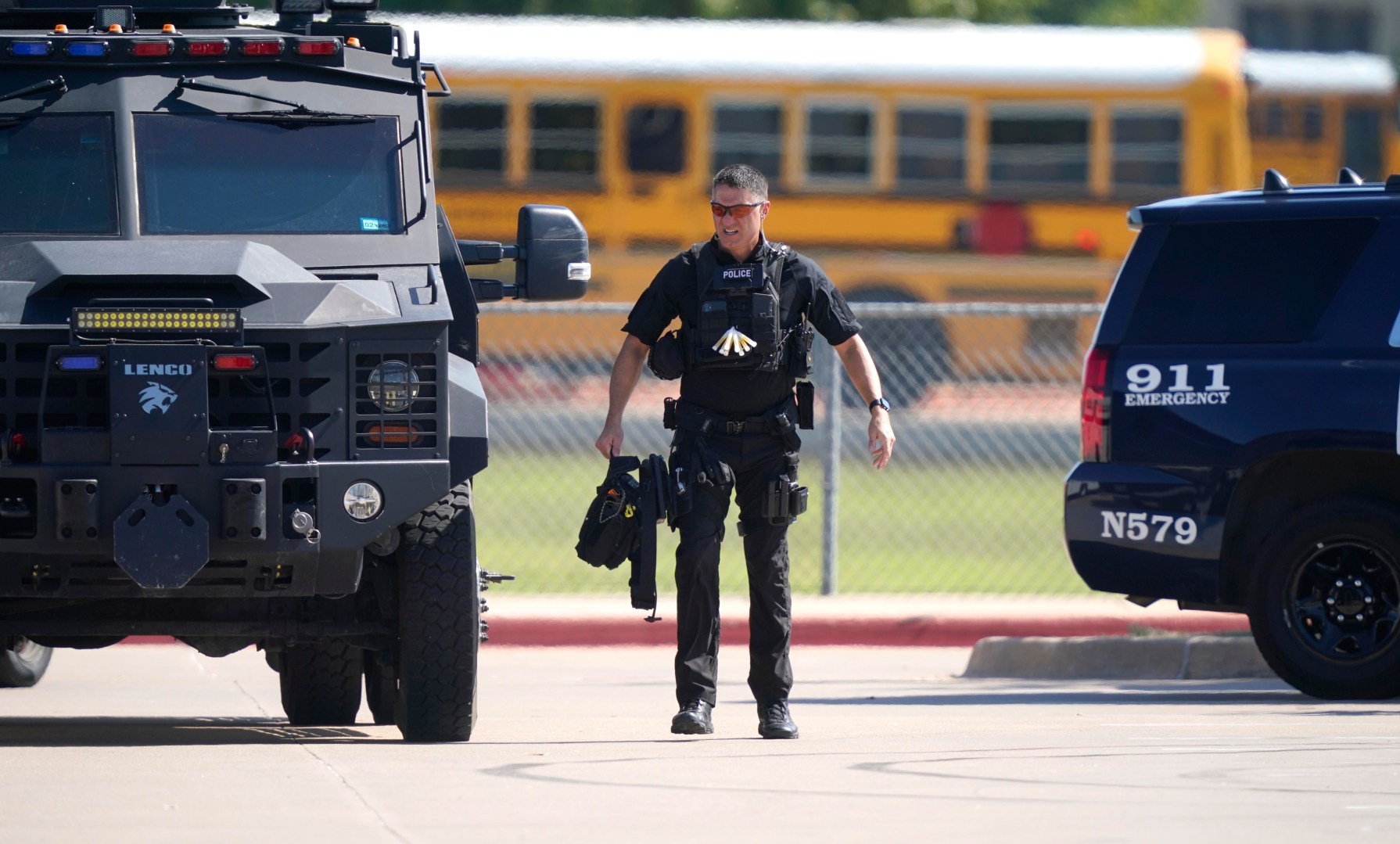 Four people were hurt in a high school shooting.