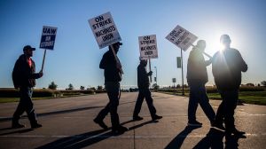 Over 10,000 John Deere employees went on strike.