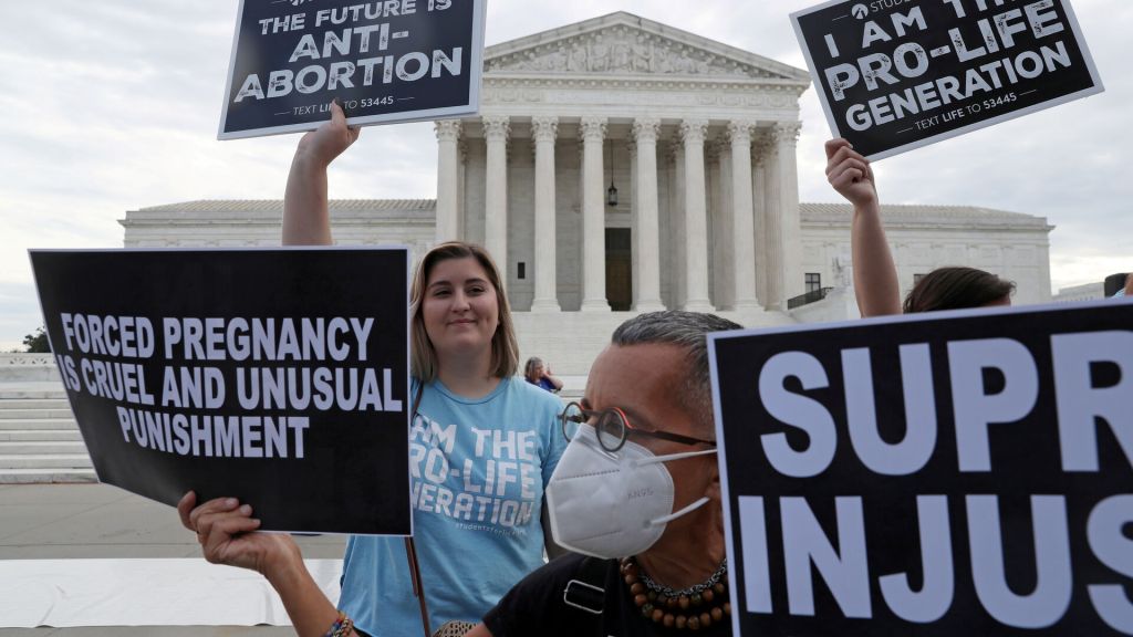 The Supreme Court will hear arguments on Texas' abortion law.