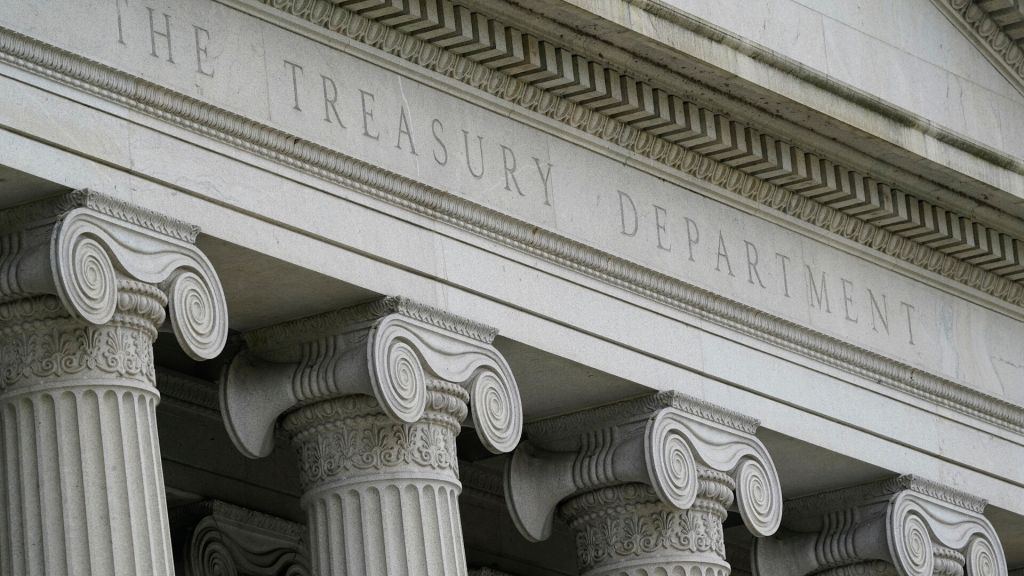 The Treasury Department reported progress on managing the deficit.