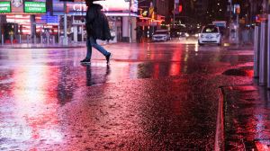 A nor'easter hit parts of the Northeast with flooding Tuesday.