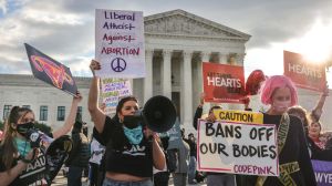 The Supreme Court is hearing challenges to the Texas abortion law.