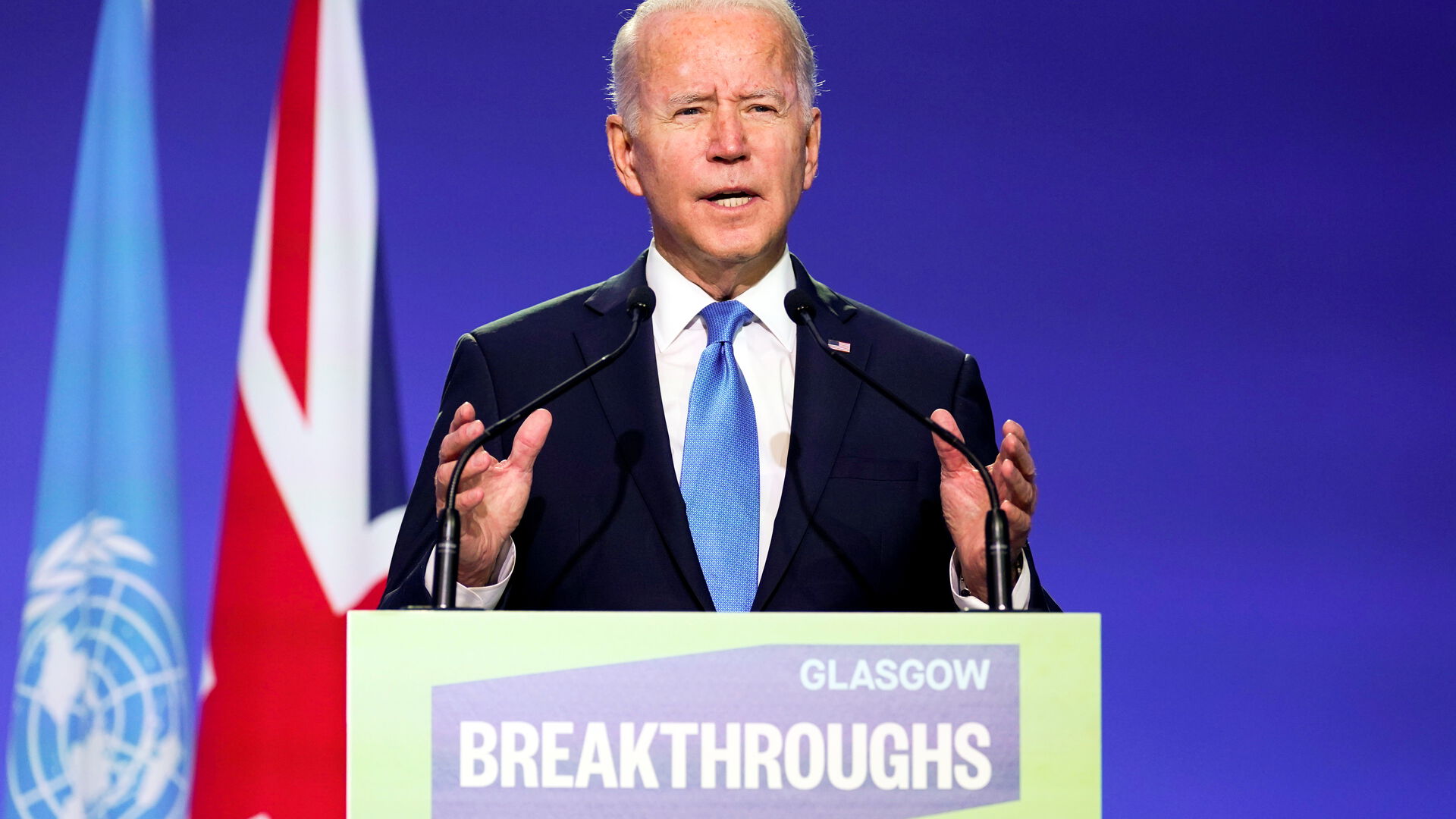 President Biden addressed deforestation and methane emissions at COP26.