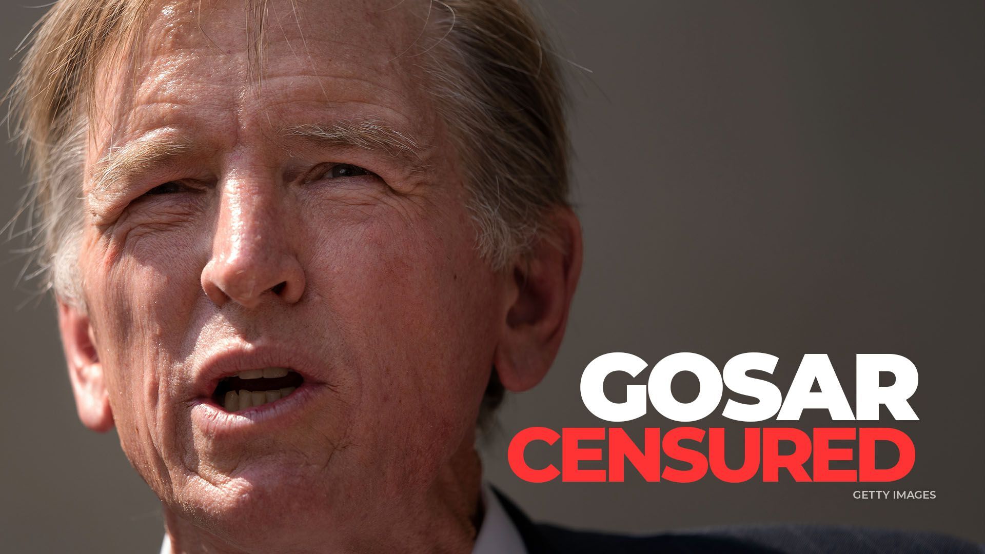 The House voted to censure Rep. Gosar