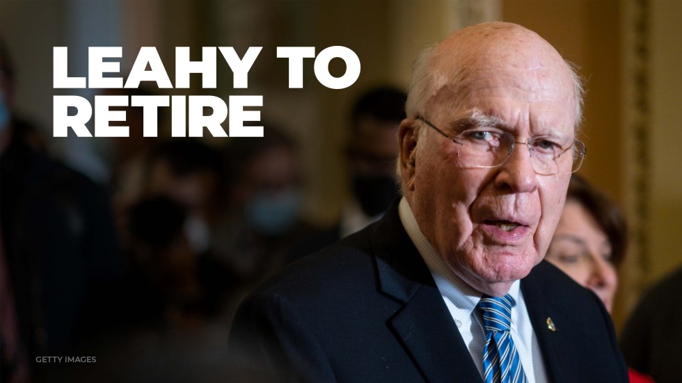 Sen. Leahy won't seek reelection.