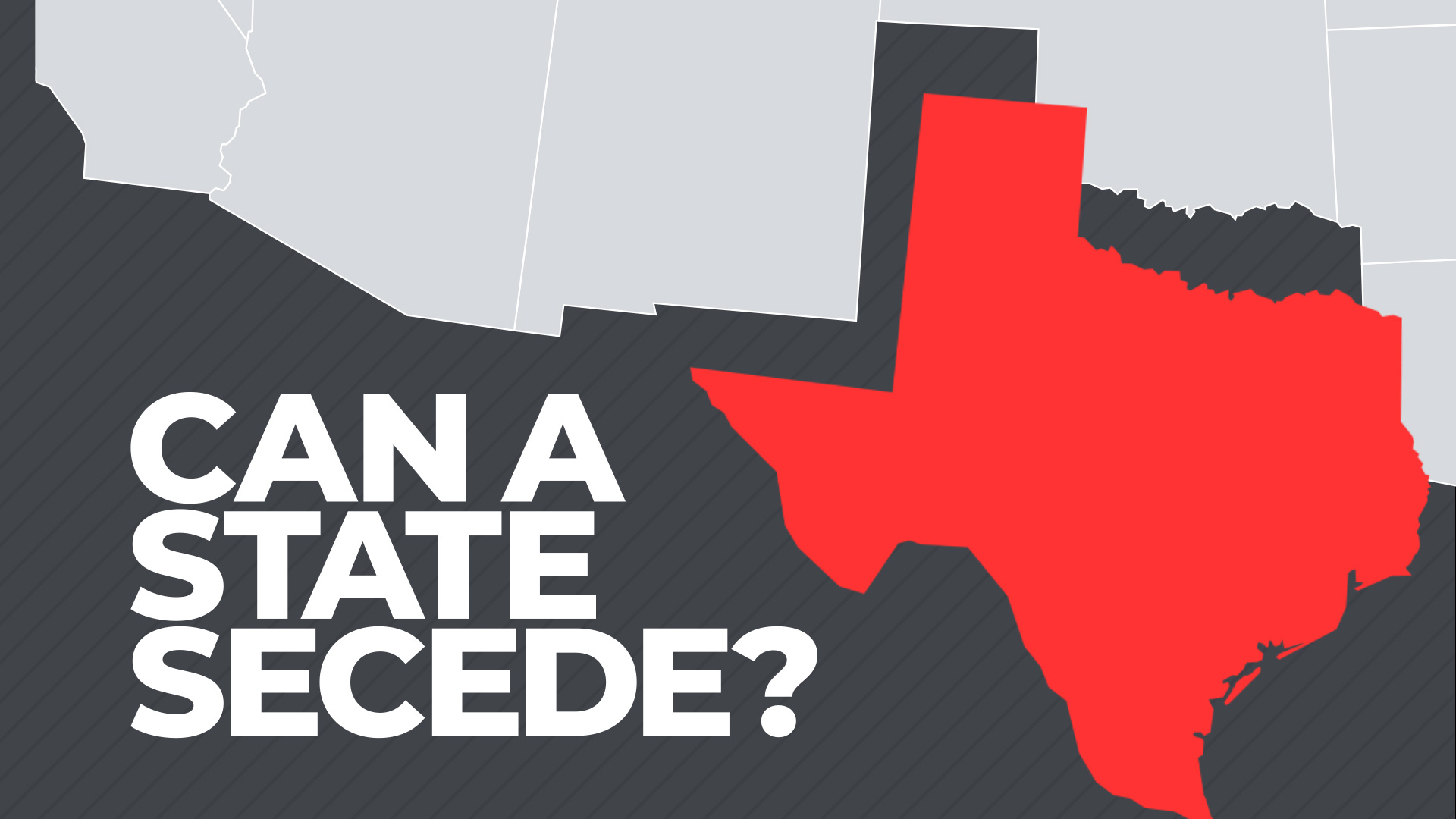 Can Texas or any other state actually secede from the US?