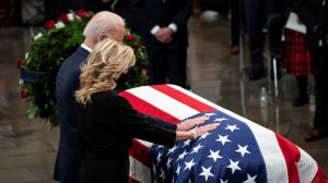 Biden and congressional leaders paid tribute to Bob Dole.