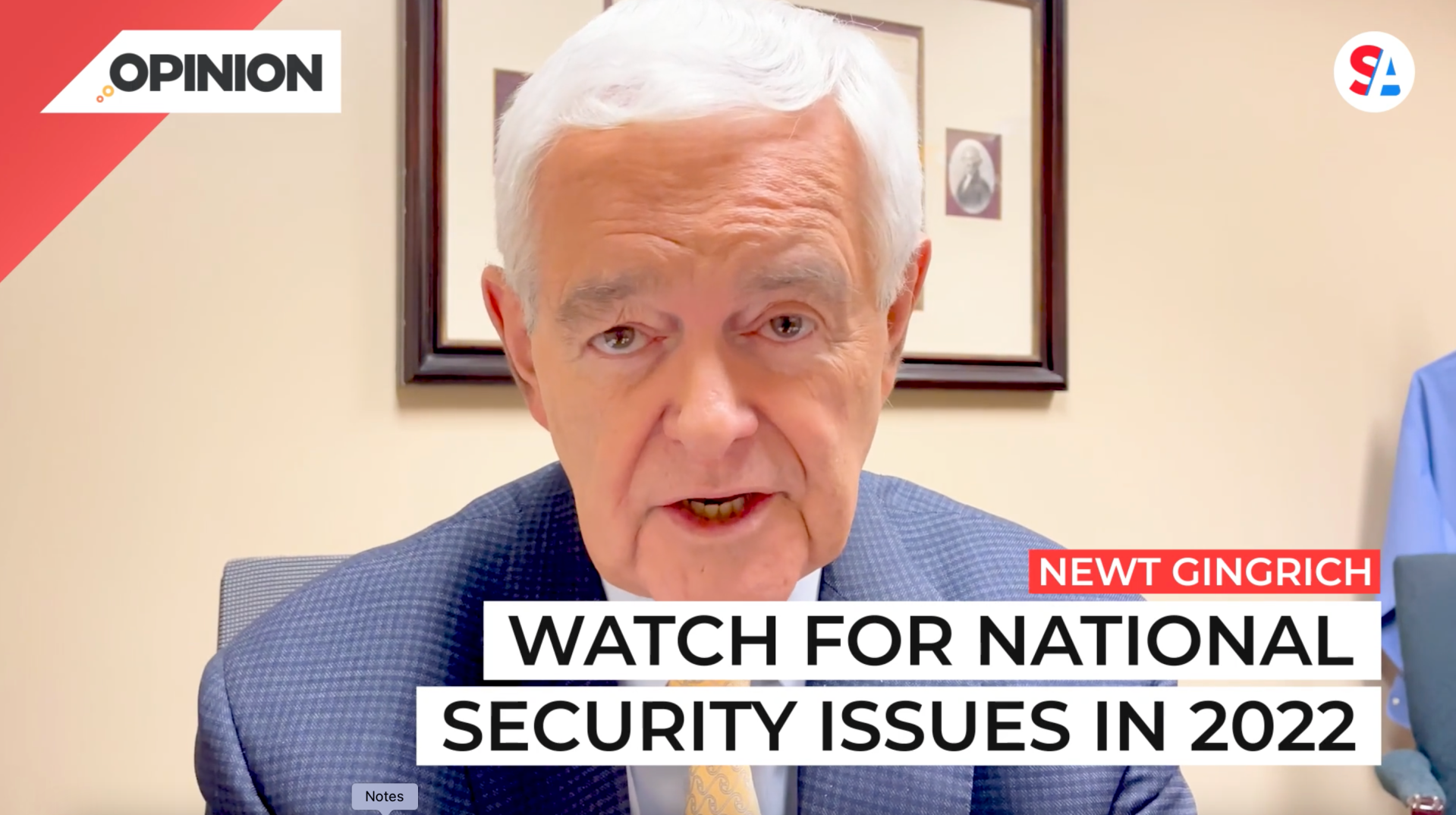 Newt Gingrich warns of national security issues in 2022.