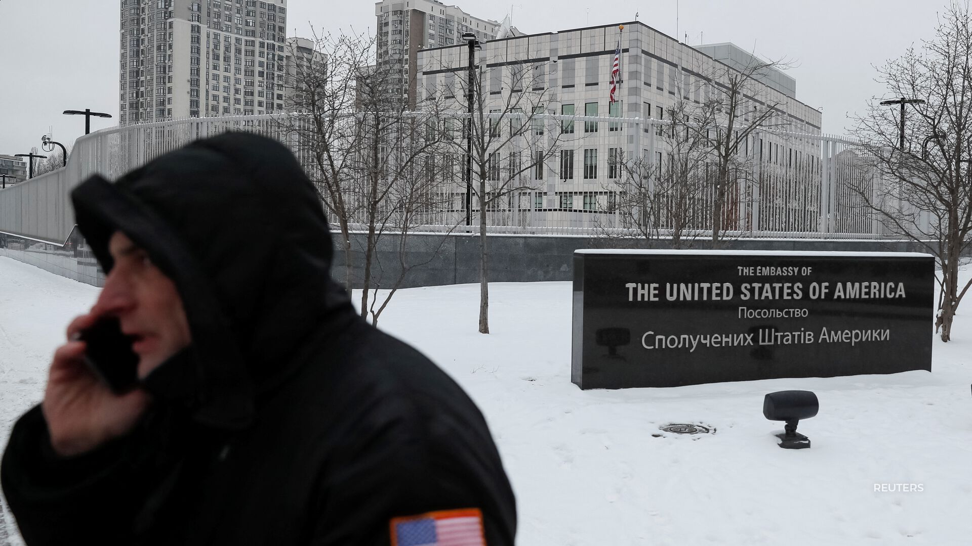 The State Department ordered some Ukraine embassy workers to leave, and the Pentagon but 8,500 troops on heightened alert.