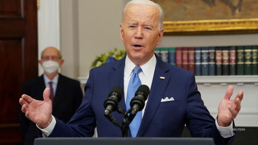 During an event officially announcing Justice Stephen Breyer's retirement, Biden reaffirmed his vow to nominate a Black woman for the Supreme Court.