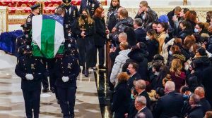 NYPD Officer Jason Rivera was honored at his funeral.