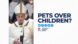 Pope Francis criticized couples who choose to have pets instead of children saying the trend leads to "a loss of humanity".
