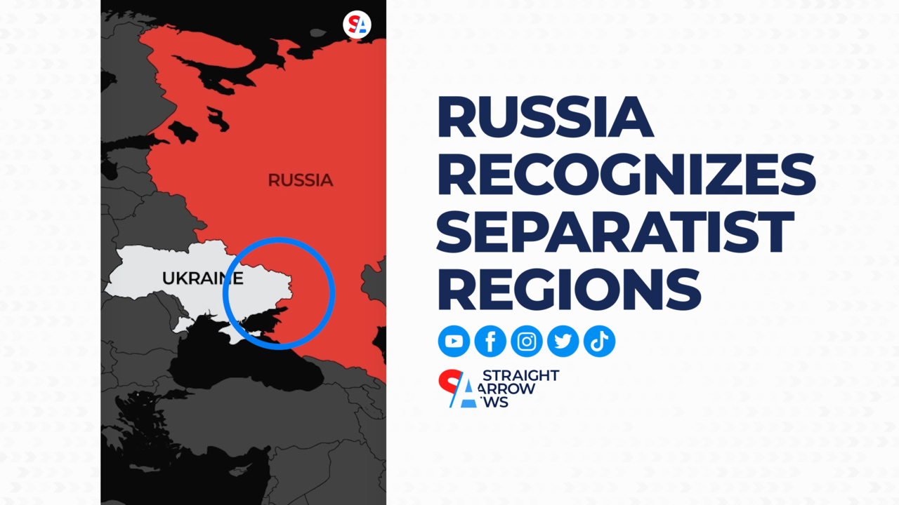 Donetsk and Luhansk, together known as Donbas, lie on Ukraine's eastern border and broke away in 2014. Putin ordered Russian troops there this week.