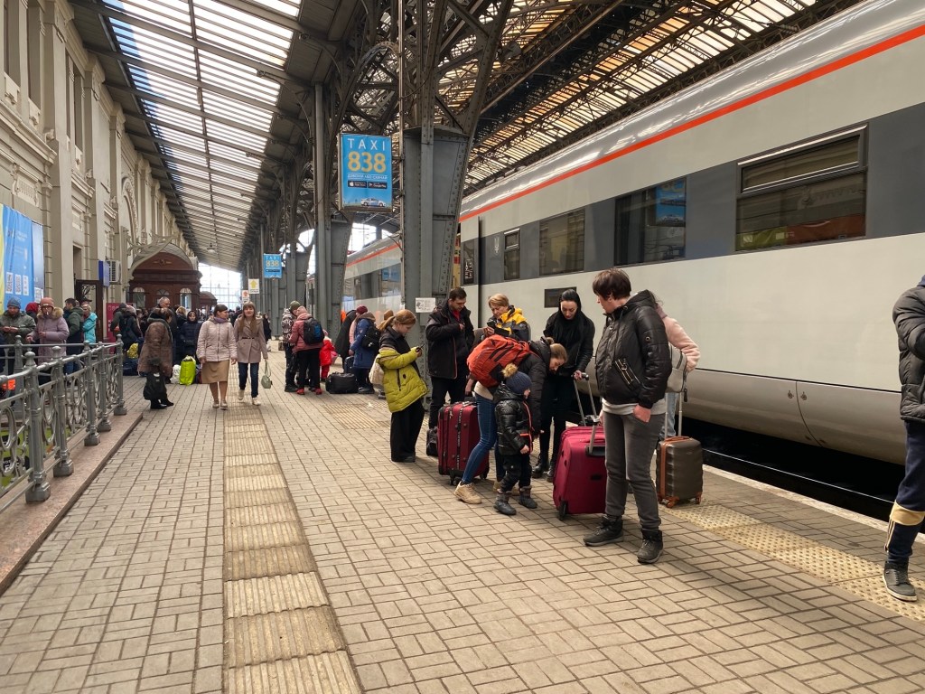 Over 200,000 civilians have arrived in Lviv after being displaced by Russia's invasion of Ukraine. Three weeks into the conflict, Russia has targeted areas near Ukraine's western border with Poland.