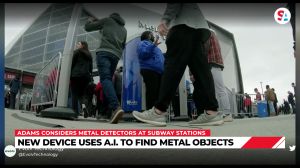 Eric Adams is considering metal detectors at subway stations.