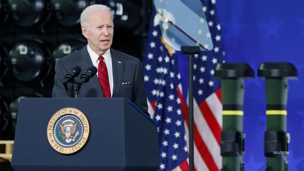 Biden visited a Lockheed Martin plant in Alabama.