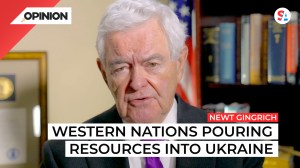 Newt Gingrich says Ukraine War is moving in the right direction.