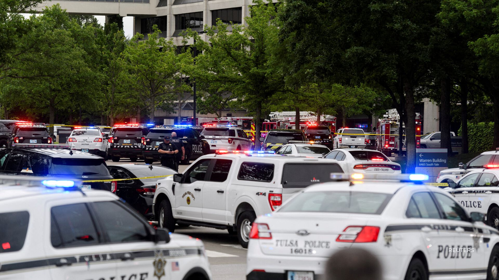 A shooting at a Tulsa medical building left five dead.