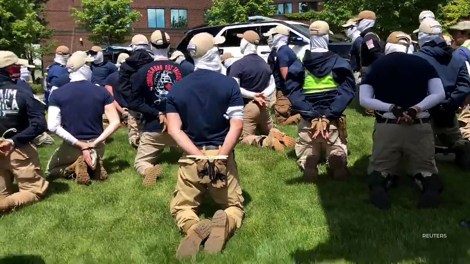 31 Patriot Front members were arrested near a pride event.