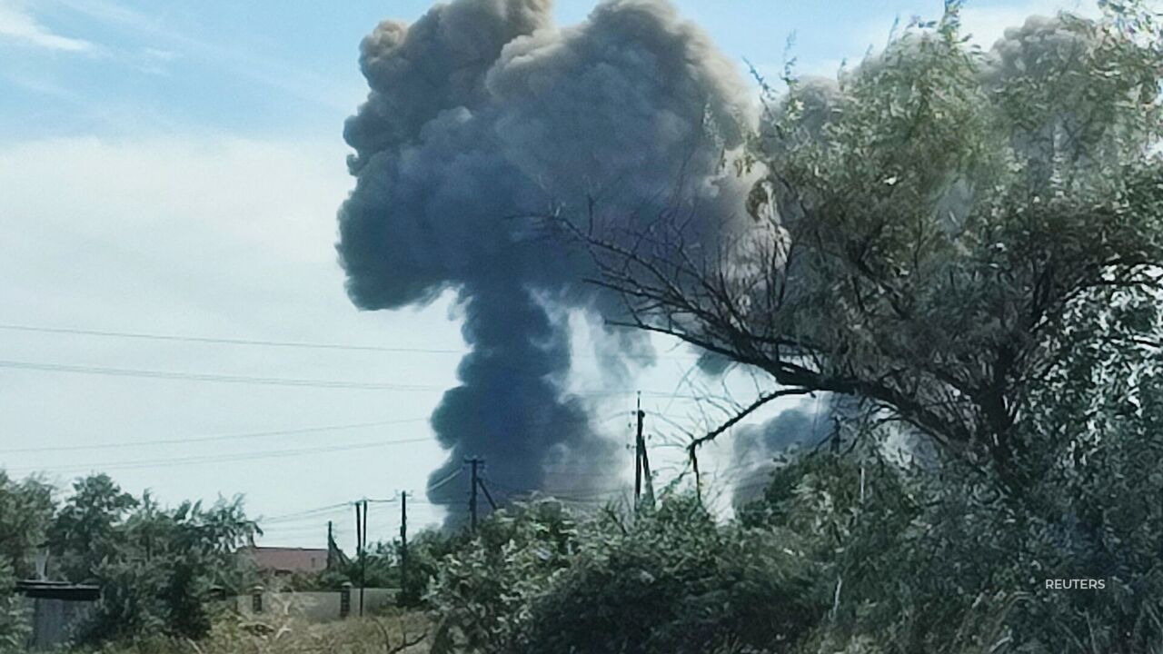 Explosions erupted on a Russian air base this week in Crimea, and Ukrainian officials have now claimed responsibility for them.