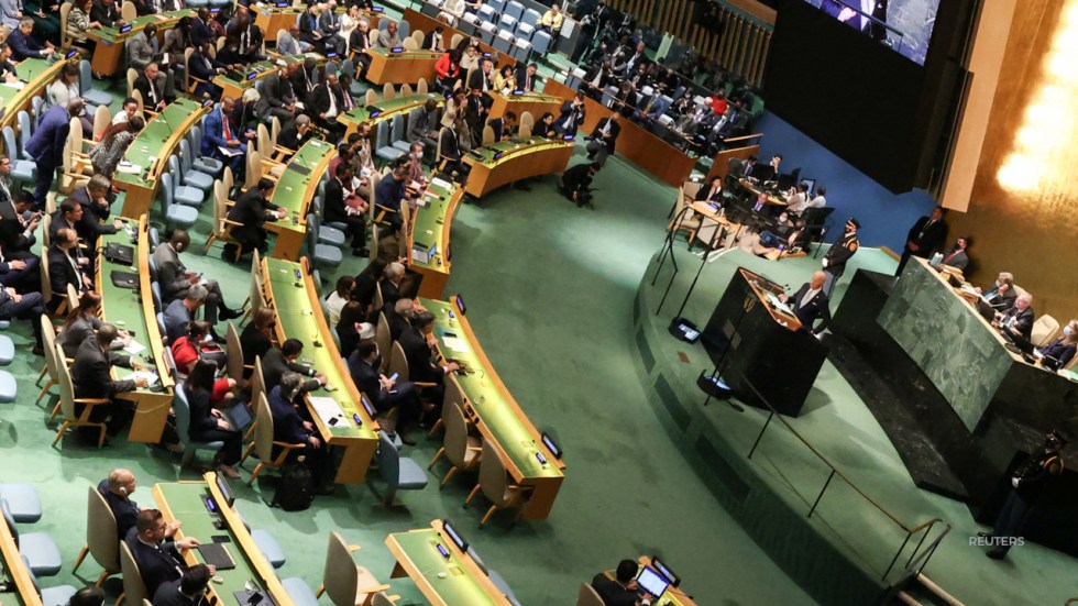 President Biden addressed the United Nations General Assembly and condemned Vladimir Putin for mobilizing up to 300,000 military reservists.