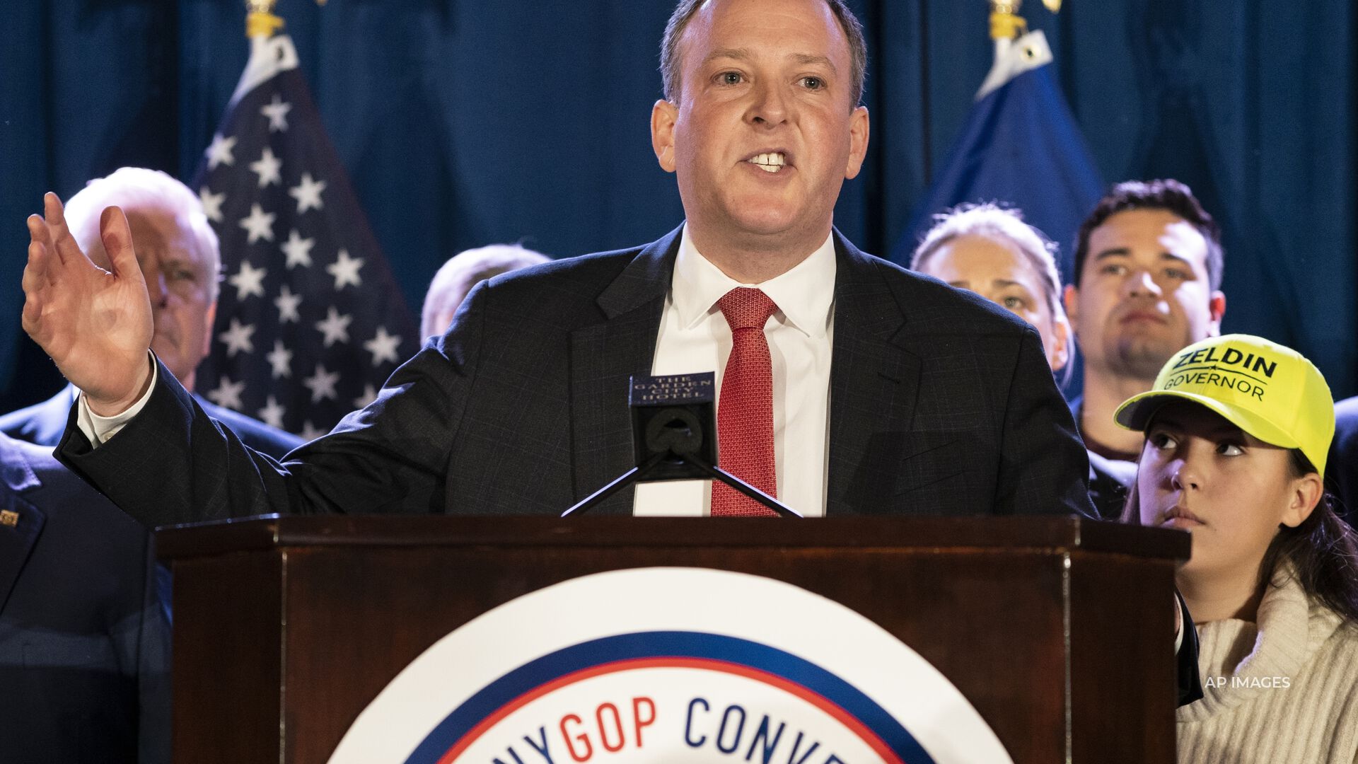 New York congressman and Republican candidate for governor Lee Zeldin reported two teenagers were shot outside of his home on Long Island over the weekend.