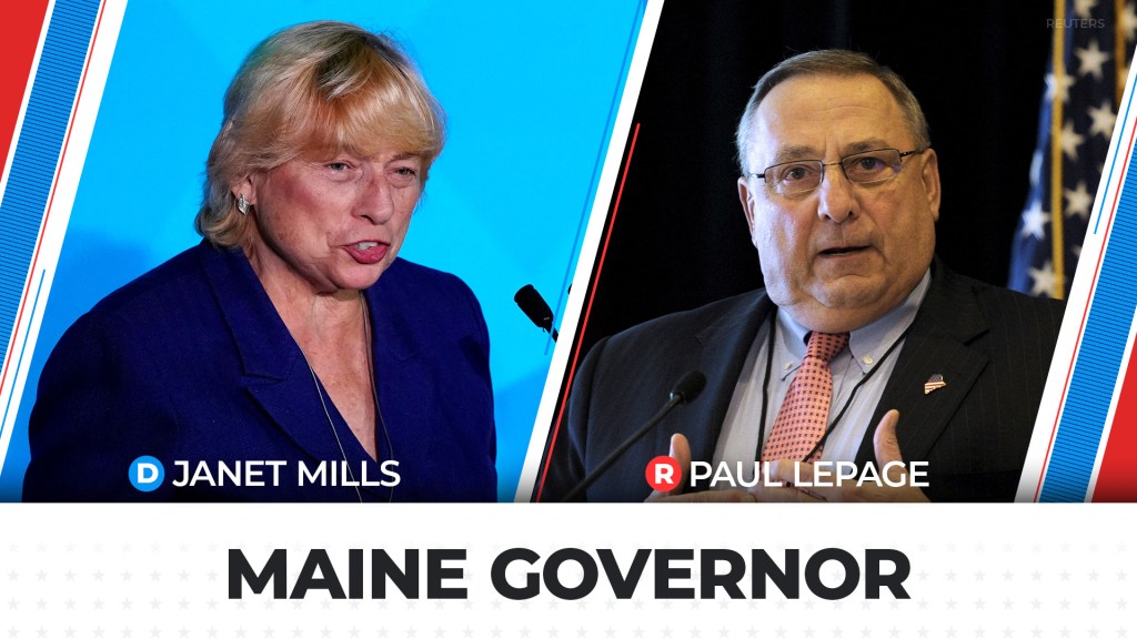 Maine Gov. Janet Mills, D, has won reelection after defeating former Gov. Paul LePage, R, who was seeking a third term after deciding not to run in 2018.