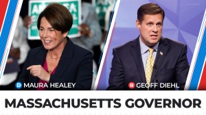 Massachusetts AG Maura Healey, D, has been elected governor, replacing incumbent Gov. Charlie Baker, R, who decided not to run.