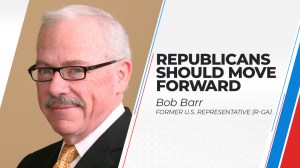 Former representative Bob Barr said he hopes Republicans "look forward and not backwards" if they win power in Congress.