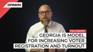 Democrats were up in arms about a Georgia law they claimed suppressed voter turnout. But early voting numbers show otherwise.