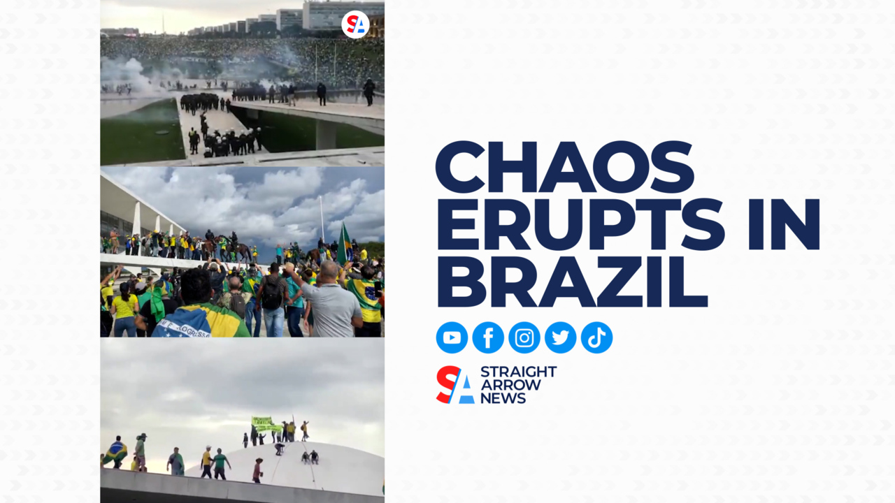 Chaos in Brazil after supporters of ousted former President Bolsonaro stormed capital buildings, refusing to accept his defeat.