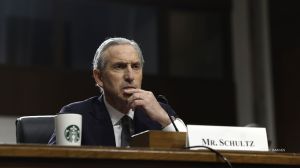 Former Starbucks CEO Howard Schultz testified before the Senate HELP Committee about the company's efforts to prevent unionization.