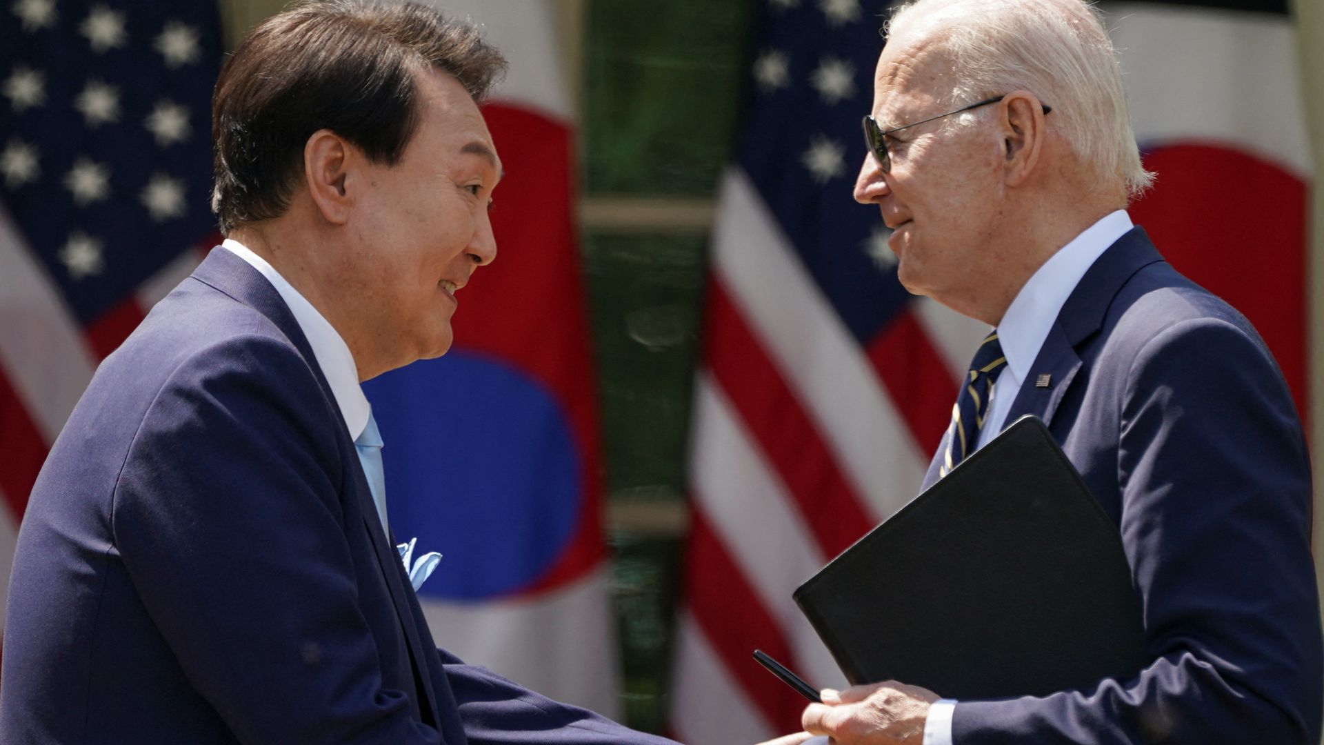 President Biden signed an agreement that will see the United States dock nuclear-armed submarines in South Korea.