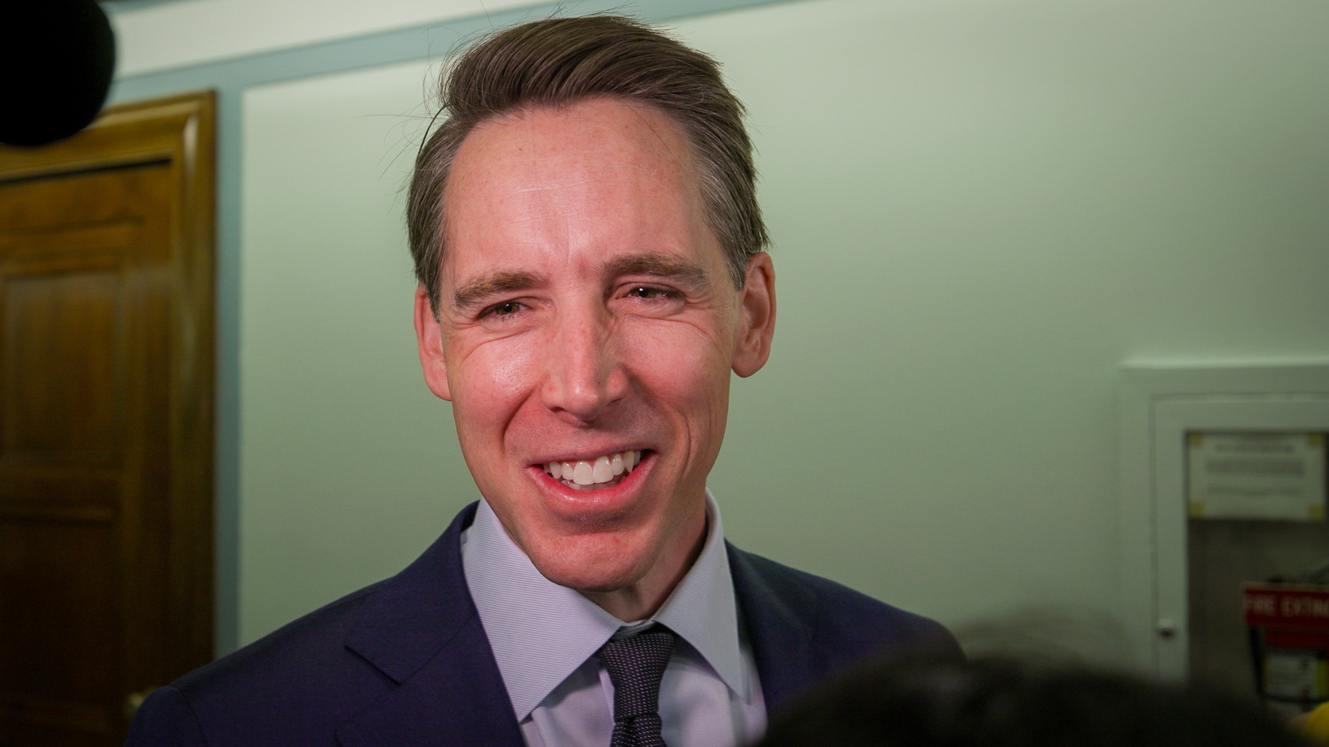 Sen. Josh Hawley, R-Mo., said "no" when asked if he's interested in being a vice presidential candidate in 2024.
