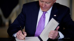 President Joe Biden signed am executive order Tuesday, April 18, aimed at expanding access to affordable long-term care and child care.