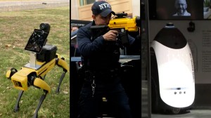 NYC unveiled high-tech policing devices including a robotic dog, an autonomous security robot and a tracking system called StarChase.