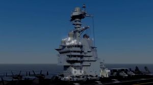 The U.S. Navy's newest aircraft carrier is currently being built. It is the first carrier to be completely designed and built digitally.