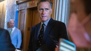 Sen. Mitt Romney is calling on GOP donors to stop funding presidential candidates who can't beat Trump by Feb. 26, 2024.