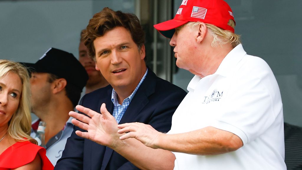 Former President Donald Trump may skip the Republican primary debate for a one-on-one interview with Tucker Carlson.