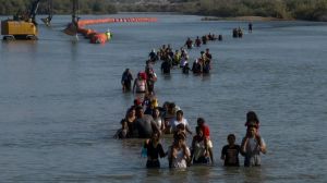 The Mexican government said a body had been found along the floating buoys that were installed by the state of Texas in the Rio Grande.