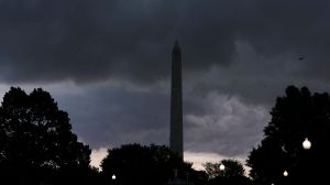 A deadly storm system along much of the east coast caused Washington D.C. government buildings to close as tornadoes, damaging winds and hail threatened the area.