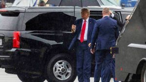 Former President Trump pled not guilty to four felony charges in a Washington district court on Thursday, Aug. 4.