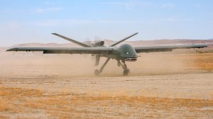 General Atomics said its Mojave unmanned aerial system successfully completed several short takeoffs and landings on a dirt strip.