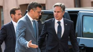 Secretary of State Blinken arrived in Kyiv Wednesday as part of an unannounced visit to meet with Ukraine's president Volodymyr Zelensky.