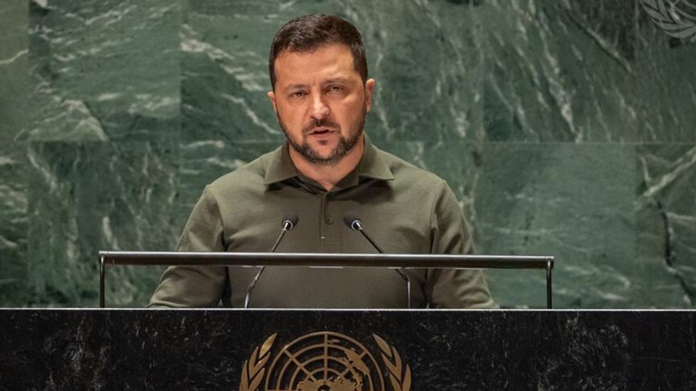 Ukraine President Zelenskyy called Russia "an aggressor." He told the U.N. Russia is a threat to "international, rules-based order."