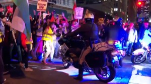 Protesters rallied in San Francisco ahead of the APEC summit involving a meeting between President Biden and Chinese President Xi Jinping.